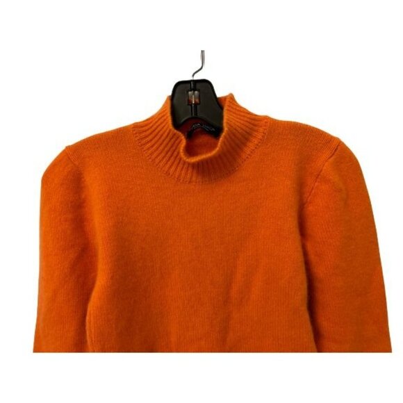 LUCA LUCA ORLANDI 100% 2-Ply Cashmere Sweater Turtleneck Orange  Size Small - Picture 3 of 8